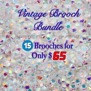 15 Vintage Brooches Bundle